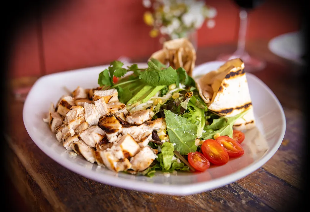 A fresh salad at South Lane Bistro